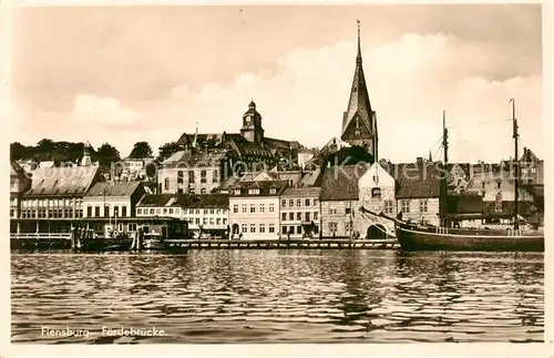 AK / Ansichtskarte  Flensburg_DE Foerdebruecke 