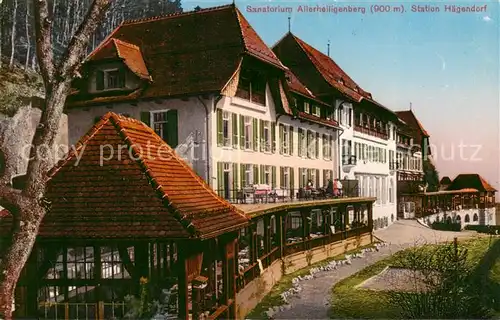 AK / Ansichtskarte Allerheiligenberg_SO Sanatorium Station Haegendorf 