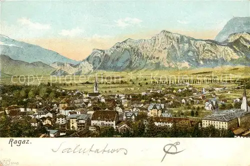 AK / Ansichtskarte Ragaz_Bad_SG Panorama 