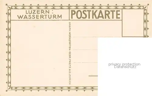 AK / Ansichtskarte Luzern__LU Wasserturm 