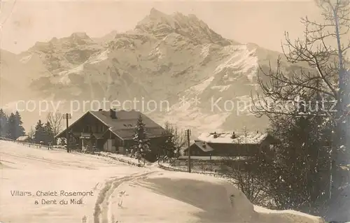 AK / Ansichtskarte Villars__Chesieres_VD Chalet Rosemont a Dent du Midi 