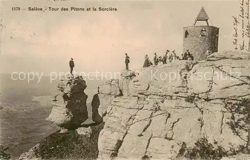 AK / Ansichtskarte Saleve_Le_Haute Savoie_74 Tour des Pitons et la Sorciere 