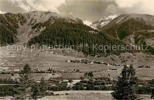AK / Ansichtskarte Gluringen_VS im Goms mit Blick auf Galmlhorn und Firrenhorn 