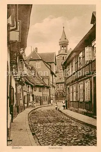 AK / Ansichtskarte  Goslar Peterstrasse Goslar