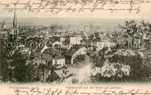 AK / Ansichtskarte  Freienwalde_Bad Blick von der Ruine Freienwalde_Bad