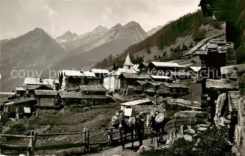 AK / Ansichtskarte Wiler_Loetschental_VS mit Rothoerner 