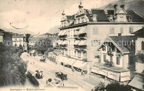 AK / Ansichtskarte Interlaken_BE Bahnhofstrasse Interlaken_BE