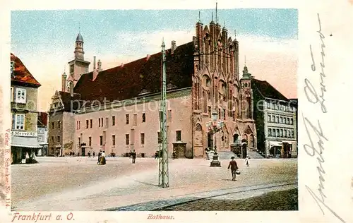 AK / Ansichtskarte  Frankfurt_Oder Rathaus Frankfurt Oder