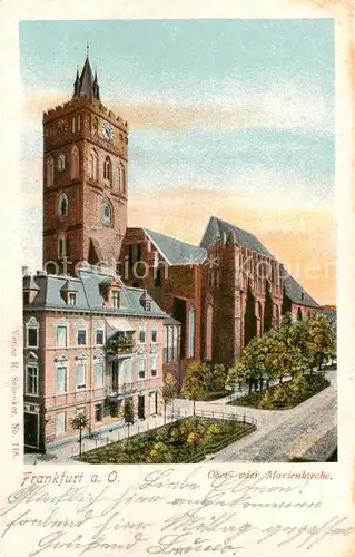 AK / Ansichtskarte  Frankfurt_Oder Ober- oder Marienkirche Frankfurt Oder