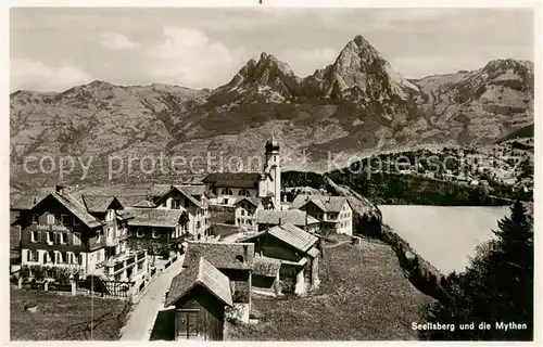 AK / Ansichtskarte Seelisberg_UR Panorama mit den Mythen Seelisberg UR