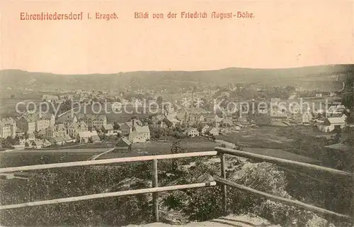 AK / Ansichtskarte 73821432 Ehrenfriedersdorf_Erzgebirge Blick von der Friedrich August Hoehe Ehrenfriedersdorf