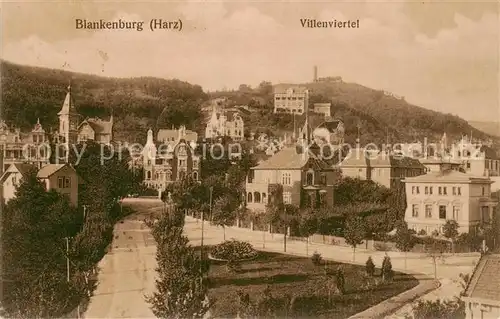 AK / Ansichtskarte  Blankenburg_Harz Villenviertel Blankenburg_Harz