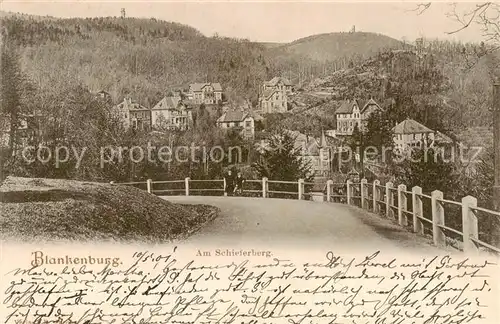 AK / Ansichtskarte  Blankenburg_Harz Am Schieferberg Blankenburg_Harz