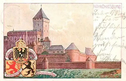 AK / Ansichtskarte Hohkoenigsburg_Haut Koenigsbourg Die Hohkoenigsburg Hohkoenigsburg