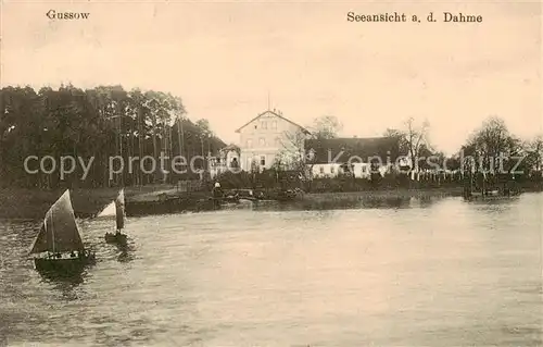 AK / Ansichtskarte  Gussow_Heidesee Seenansicht an der Dahme 