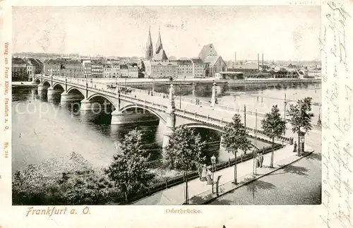 AK / Ansichtskarte  Frankfurt_Oder Oderbruecke Frankfurt Oder