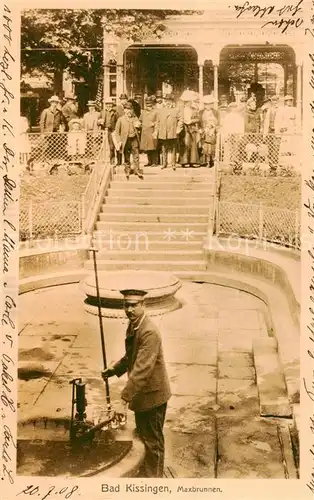 AK / Ansichtskarte  Bad_Kissingen Maxbrunnen Bad_Kissingen