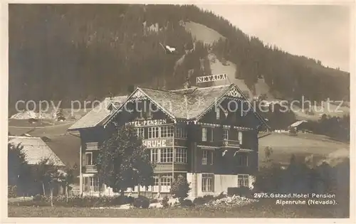 AK / Ansichtskarte  Gstaad_BE Hotel Pension Alpenruhe Nevada 