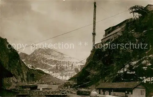 AK / Ansichtskarte  Waeggital_Waegital_Waeggithal_SZ Kraftwerk Waeggithal Staumauer im Schraeh 