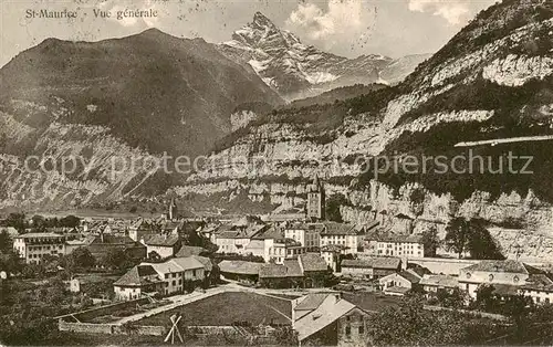 AK / Ansichtskarte  St_Maurice__Valais_VS Vue generale 