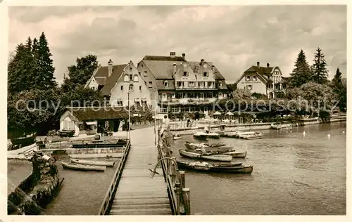 AK / Ansichtskarte  Wasserburg_Bodensee Seegarten Hotel Krone Wasserburg Bodensee