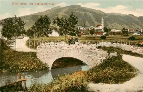 AK / Ansichtskarte  Pfronten mit Meilingerbruecke Pfronten