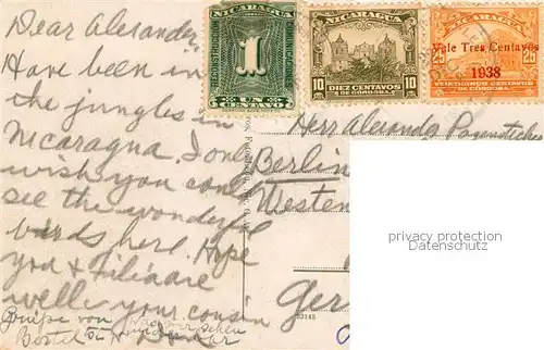 AK / Ansichtskarte Corinto_Nicaragua Estacion y Parque de Corinto 