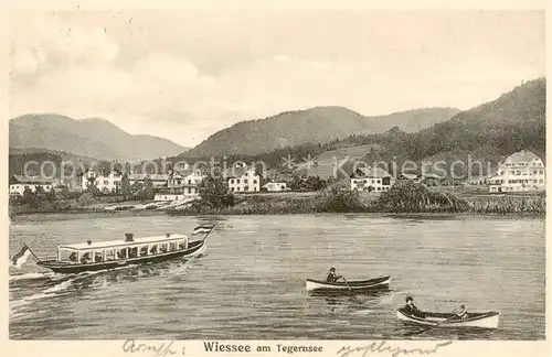 AK / Ansichtskarte  Wiessee_Bad_Tegernsee Seepanorama 