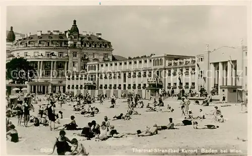 AK / Ansichtskarte 73821684 Baden__Wien_AT Thermal Strandbad 