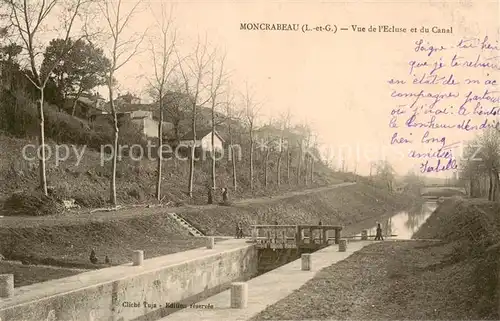 AK / Ansichtskarte 13821701 Moncrabeau_47_Lot-et-Garonne Vue de lEcluse et du Canal 