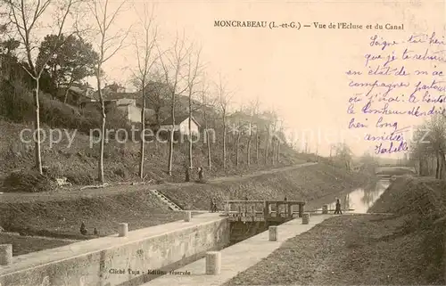 AK / Ansichtskarte  Moncrabeau_47_Lot-et-Garonne Vue de lEcluse et du Canal 