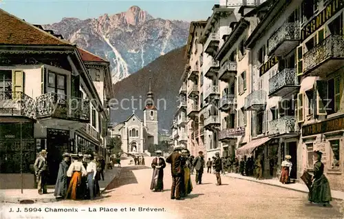 AK / Ansichtskarte  Chamonix_74_Haute-Savoie La Place et le Brevent 