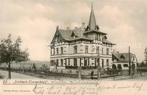 AK / Ansichtskarte  Schoeneck_Vogtland Tannenhaus Schoeneck_Vogtland