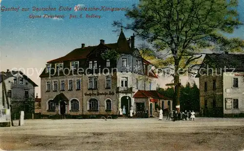 AK / Ansichtskarte 73821725 Klotzsche_Dresden Koenigswald Gasthof zur Deutschen Eiche 