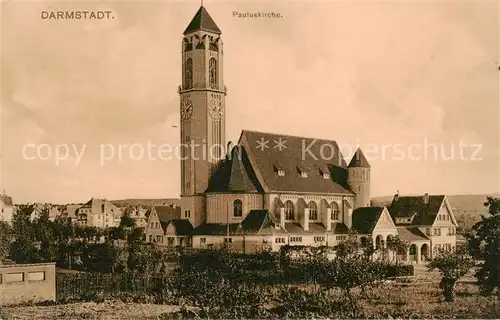 AK / Ansichtskarte  Darmstadt Pauluskirche Darmstadt