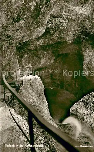 AK / Ansichtskarte  Hoehlen_Caves_Grottes Tiefblick in der Almbachkamm 