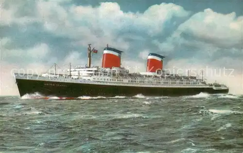 AK / Ansichtskarte  Dampfer_Oceanliner S.S. United States  