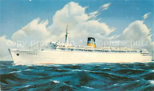 AK / Ansichtskarte  Dampfer_Oceanliner Q.S.S.Arkadia  