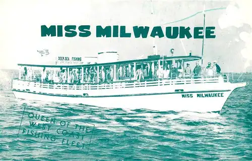 AK / Ansichtskarte  Dampfer_Binnenschifffahrt Miss Milwaukee  