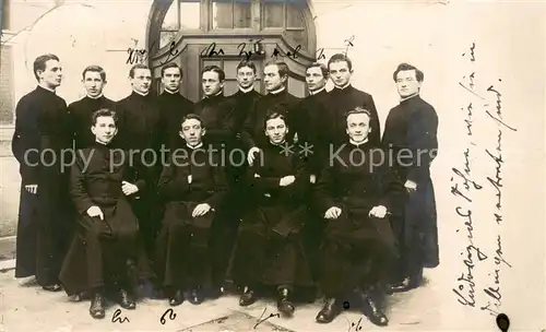 AK / Ansichtskarte 73821841 Augsburg Priester Gruppenbild Augsburg