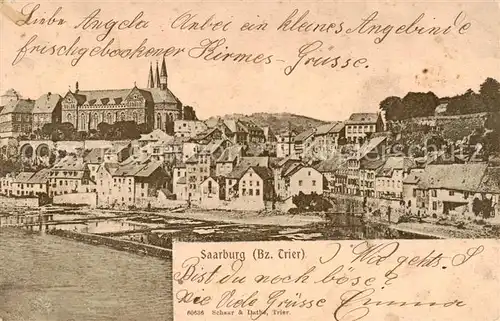 AK / Ansichtskarte 73821872 Saarburg_Saar Panorama Kirche Saarburg Saar