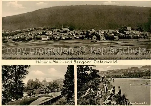 AK / Ansichtskarte 73821901 Osterwald__Elze_(Kr.Hameln)_Weserbergland Panorama Am Badeteich 