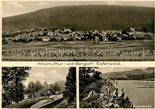 AK / Ansichtskarte  Osterwald__Elze_(Kr.Hameln)_Weserbergland Panorama Am Badeteich 