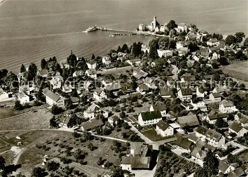 AK / Ansichtskarte  Wasserburg_Bodensee Fliegeraufnahme Wasserburg Bodensee