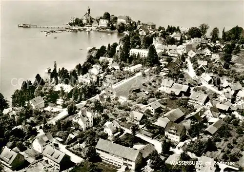 AK / Ansichtskarte  Wasserburg_Bodensee Fliegeraufnahme Wasserburg Bodensee