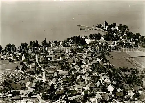 AK / Ansichtskarte  Wasserburg_Bodensee Fliegeraufnahme Wasserburg Bodensee