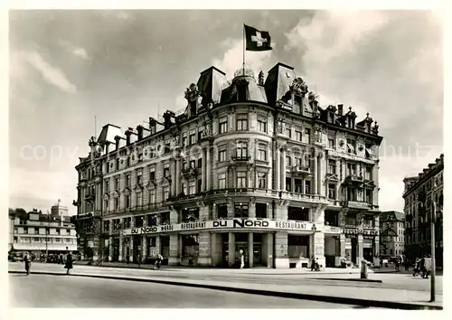 AK / Ansichtskarte Zuerich_ZH Restaurant Du Nord Bahnhofsplatz Zuerich_ZH