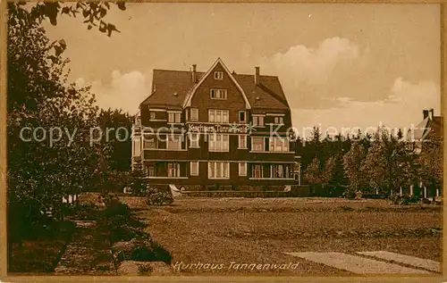 AK / Ansichtskarte 73821938 Benneckenstein_Harz Kurhaus Tannenwald Christl Hospiz Benneckenstein_Harz