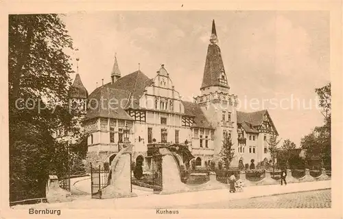 AK / Ansichtskarte 73821945 Bernburg_Saale Kurhaus Bernburg_Saale