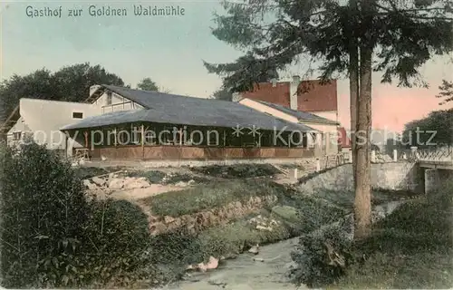 AK / Ansichtskarte 73821946 Gruenhartau_Zielenice_PL Gasthof zur Goldnen Waldmuehle 